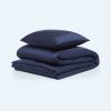 Navy Blue Bamboo Bedding Set