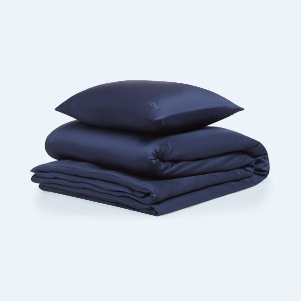 Navy Blue Bamboo Bedding Set